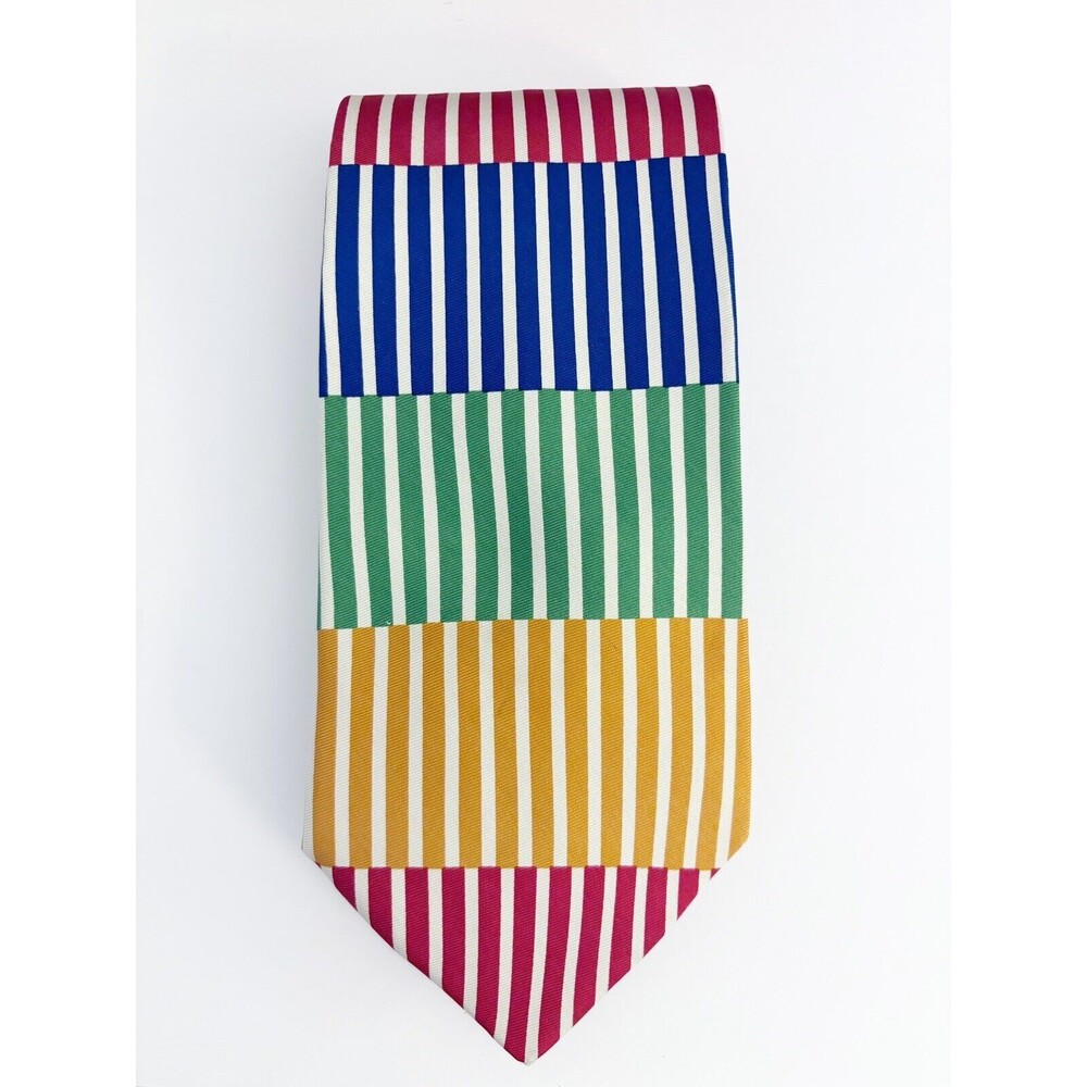 J. Crew Colorful Silk Tie Made in USA